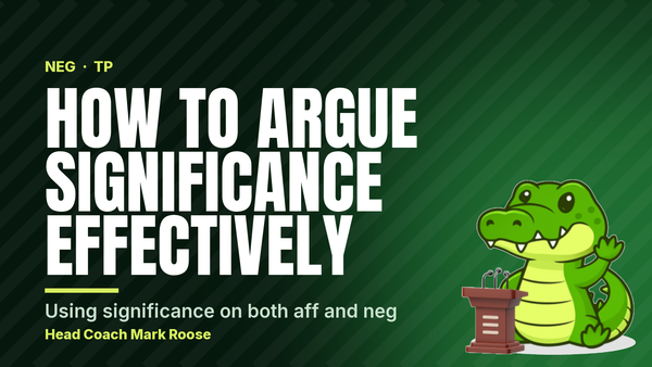 How to Argue Significance Effectively - Mark Roose